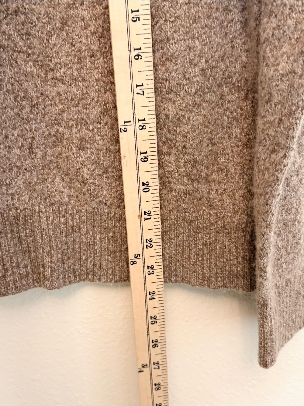 J. Crew Mens Crewneck Sweater Knit Pullover Lambswool Blend Brown Size L - Picture 2 of 7